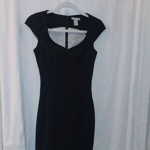 H&M Elegant Little Black Cap Sleeve Dress. Size 2